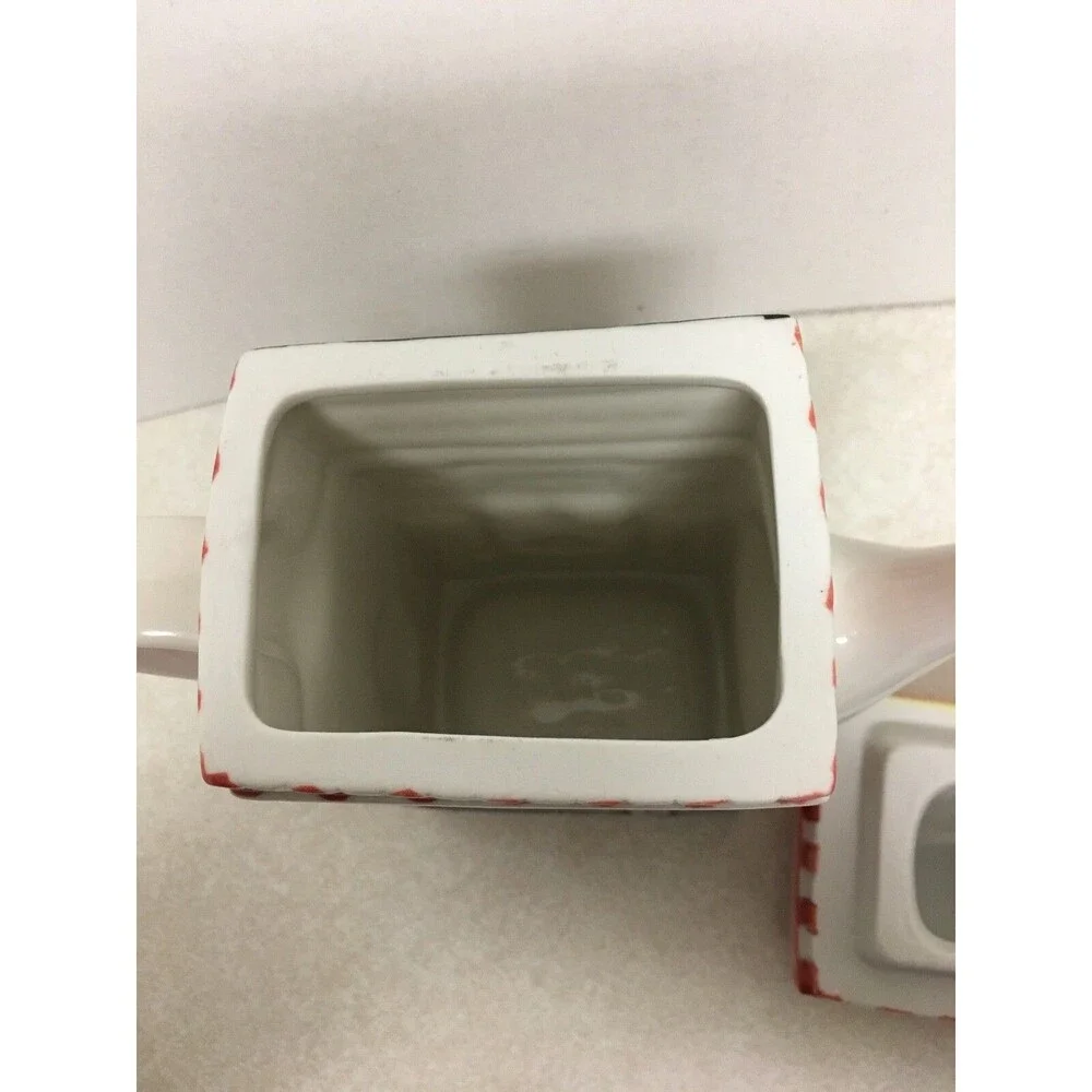 MSRF Inc. 2-Sided Collectible Ceramic Teapot Home Movie And Popcorn